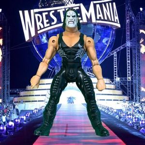 STING WCW Wrestling POWER SLAM Action Figure ToyBiz WWF WWE AEW TNA Impact